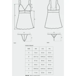 Obsessive - Idillia Babydoll & Thong, L/XL