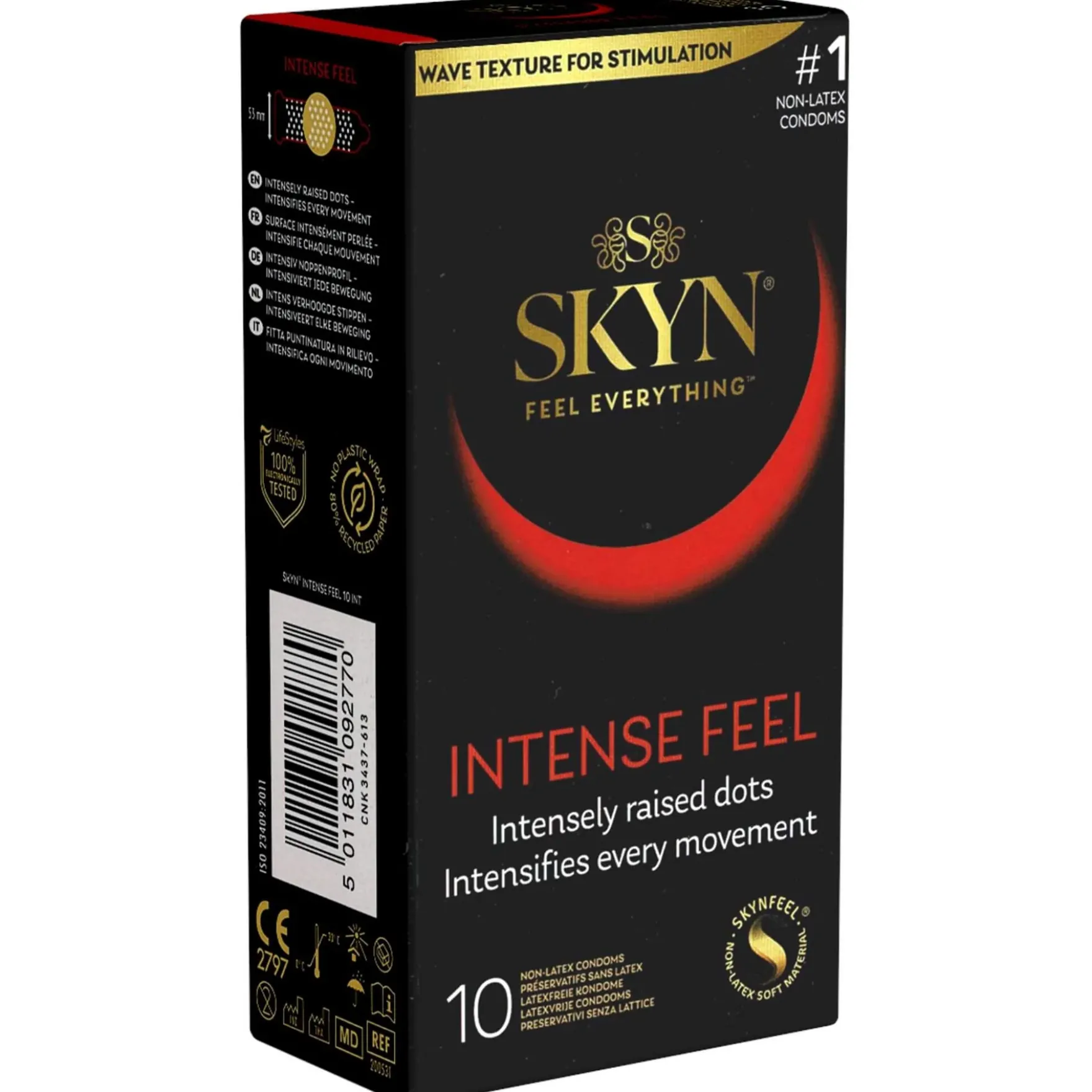 SKYN Intense Feel lateksiton kondomi 10 kpl